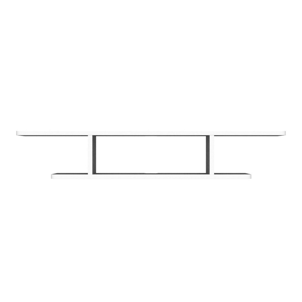 White Floating Wall Mounted TV Stand with Storage Y148647
