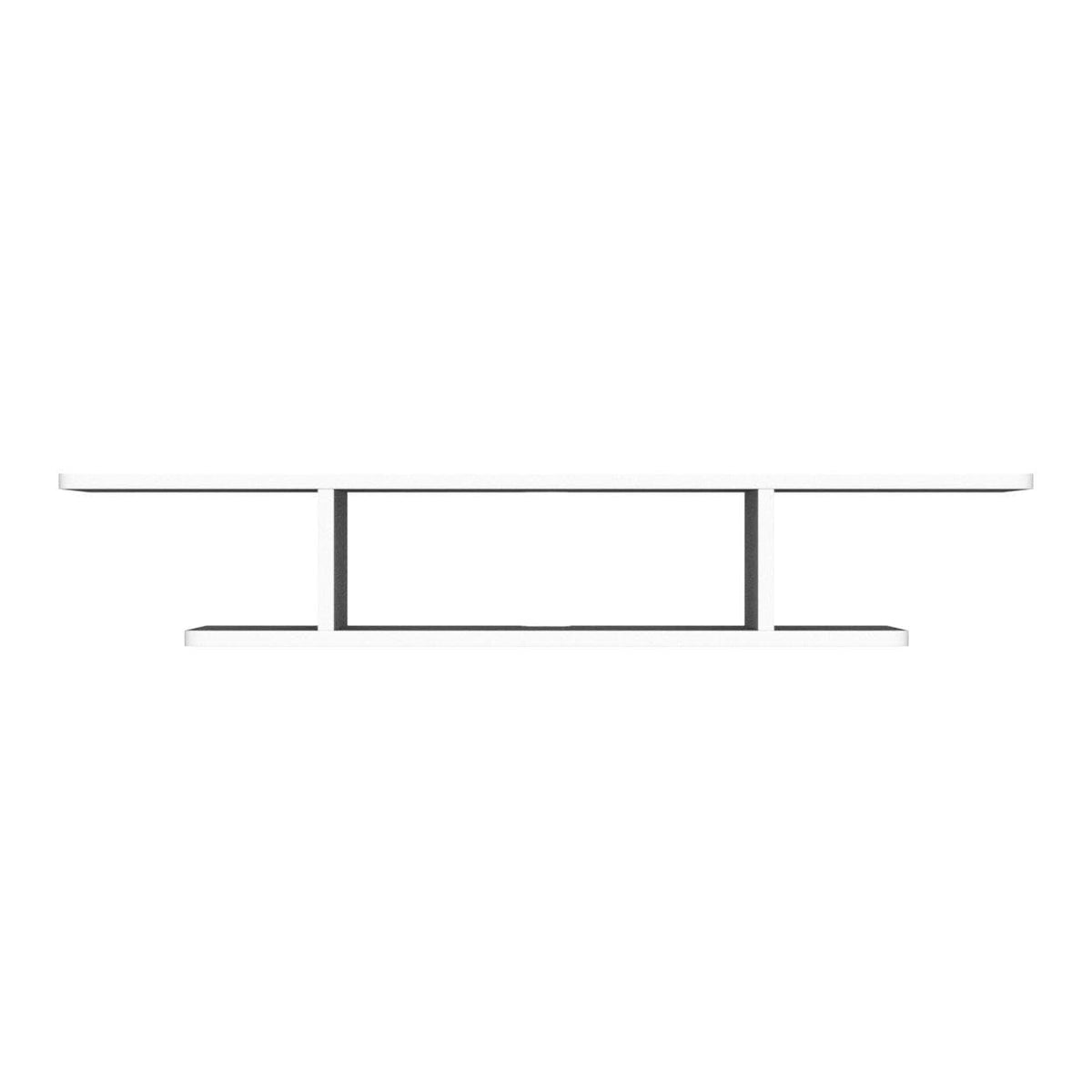 White Floating Wall Mounted TV Stand with Storage Y148647