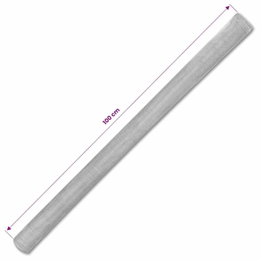 Aluminum Mesh Screen 39.4"x196.9" Silver L732