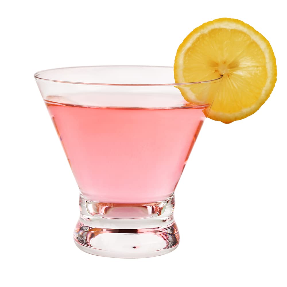 Set of 12 8-Ounce Stemless Martini Glasses S158440