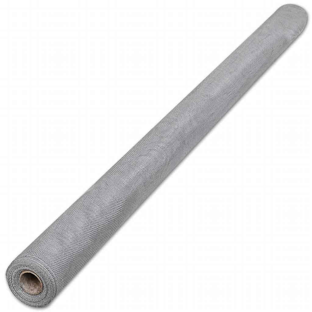 Aluminum Mesh Screen 39.4"x196.9" Silver L732