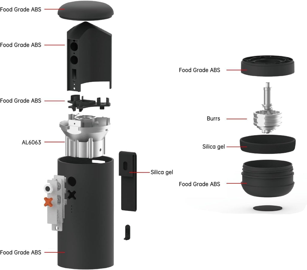 Portable Electric Conical Burr Coffee Grinder W30699