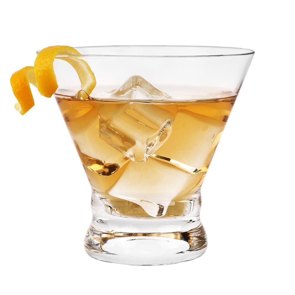 Set of 12 8-Ounce Stemless Martini Glasses S158440