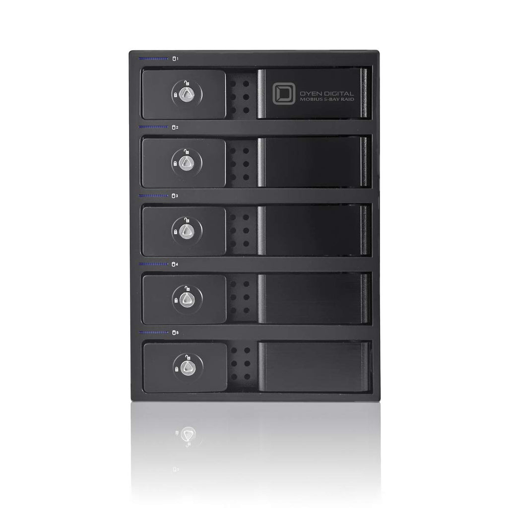 Black 5-Bay Raid Hard Drive Enclosure U66988