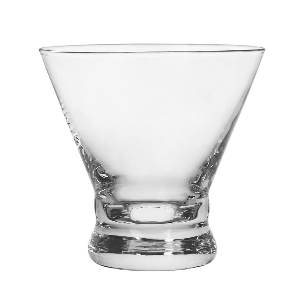 Set of 12 8-Ounce Stemless Martini Glasses S158440