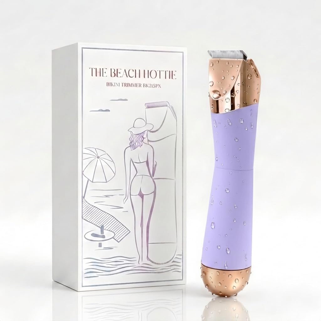2-in-1 Electric Razor and Pubic Hair Trimmer with LED Light J396