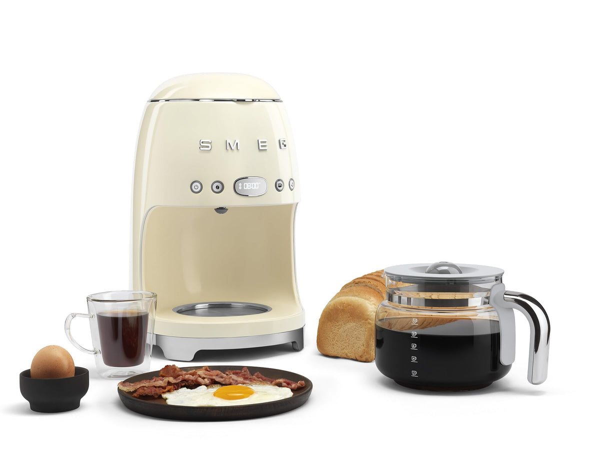 Cream Drip Coffee Machine with 10 Cup Glass Carafe H68664