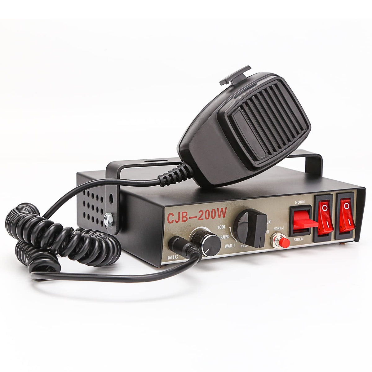 12V 200W 9 Tones Emergency Warning Siren PA System with Handheld Microphone M796566