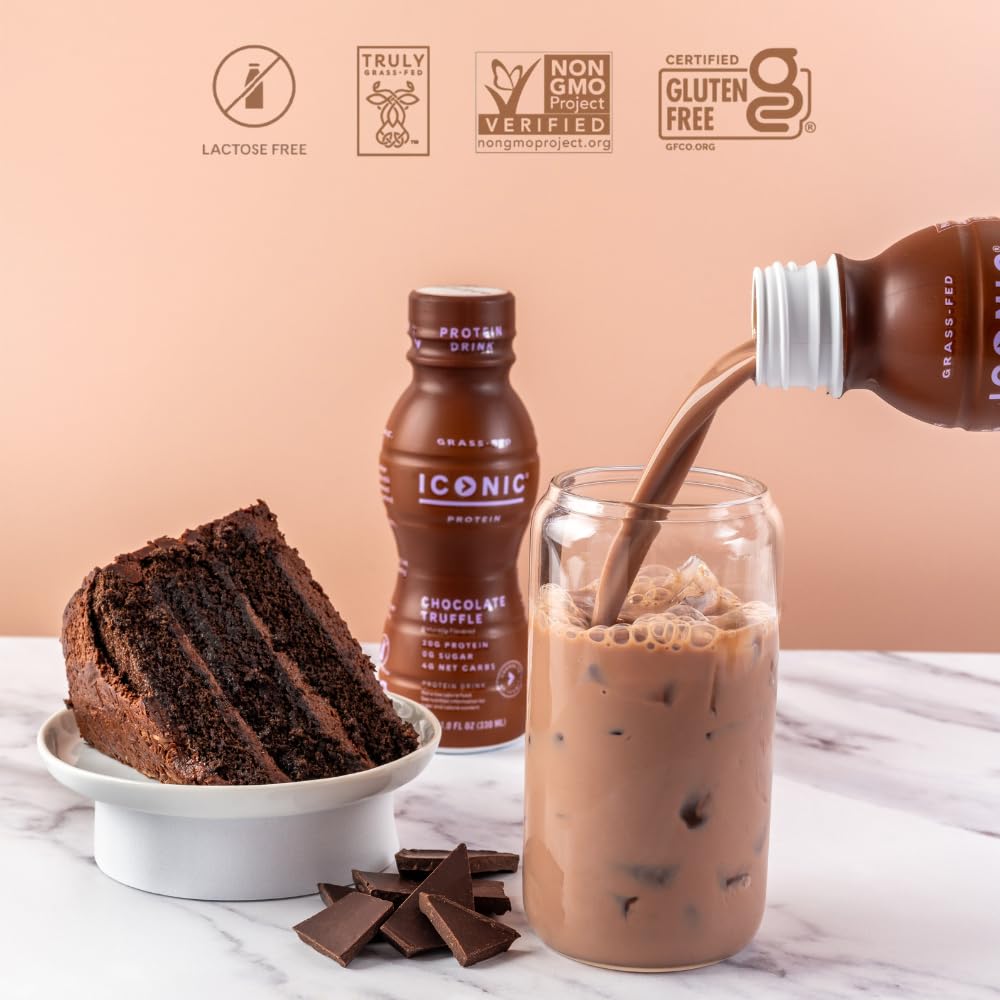 Chocolate Truffle Sugar Free Low Carb Protein Drinks 12 Pack B72383