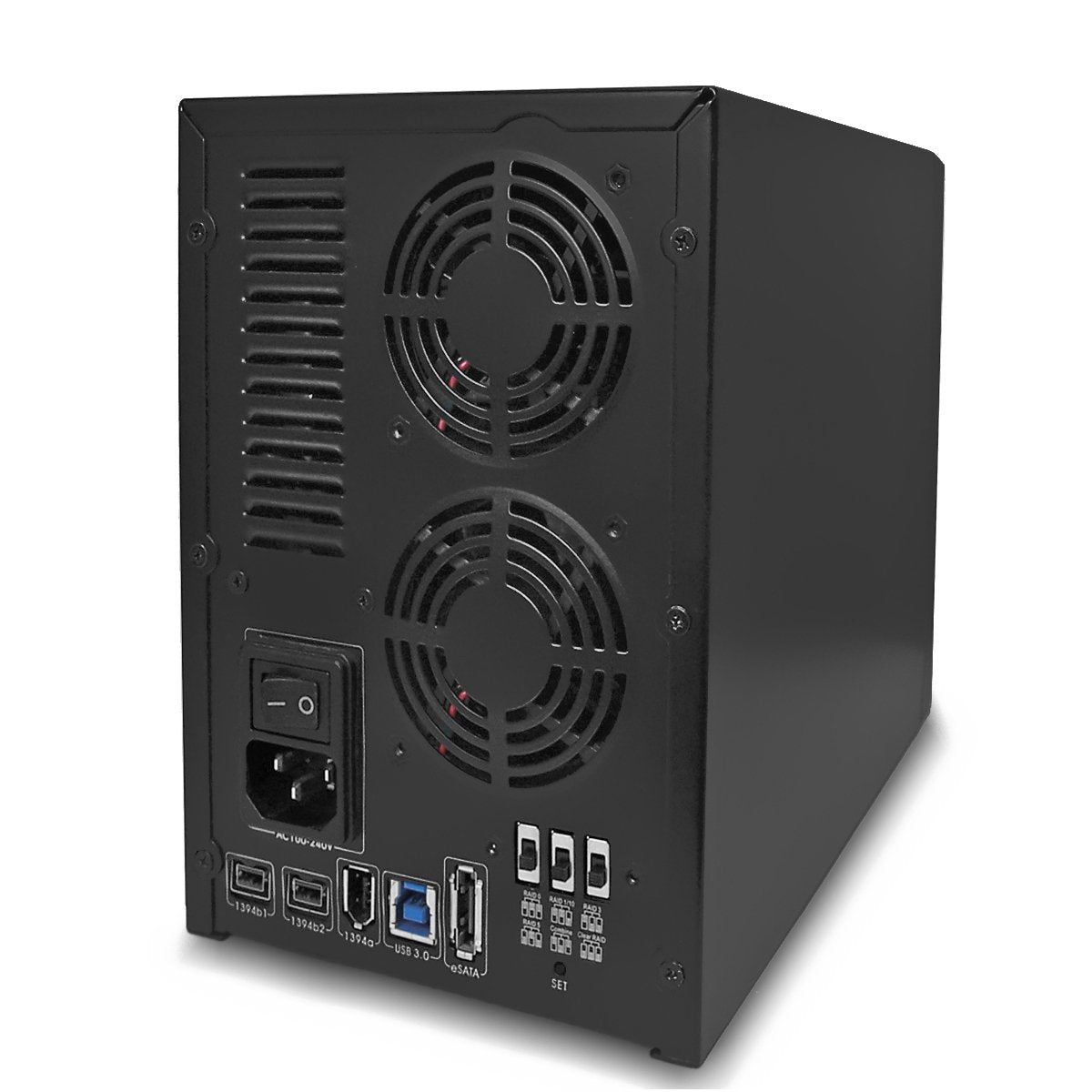 Black 5-Bay Raid Hard Drive Enclosure U66988