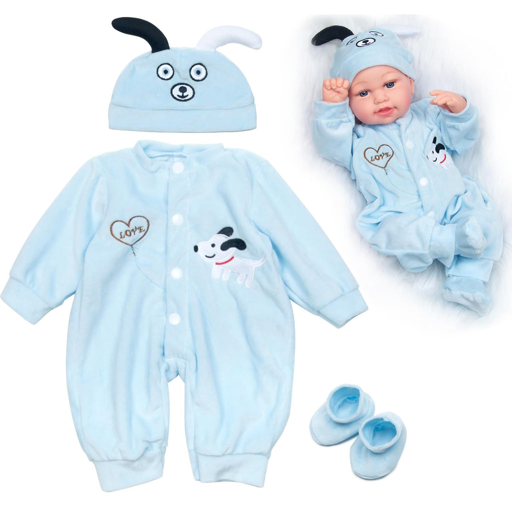 Blue Puppy 3-piece Doll Clothes X968