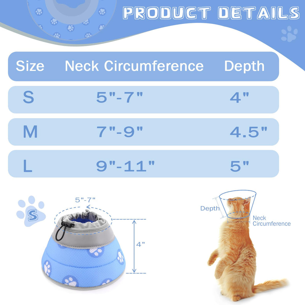 Soft Adjustable Cat Elizabethan Collar X173