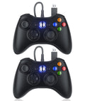 10ft Wired Controller with Upgraded Joystick, Double Shock, 2.5mm Audio Jack - 2 Pack V98007