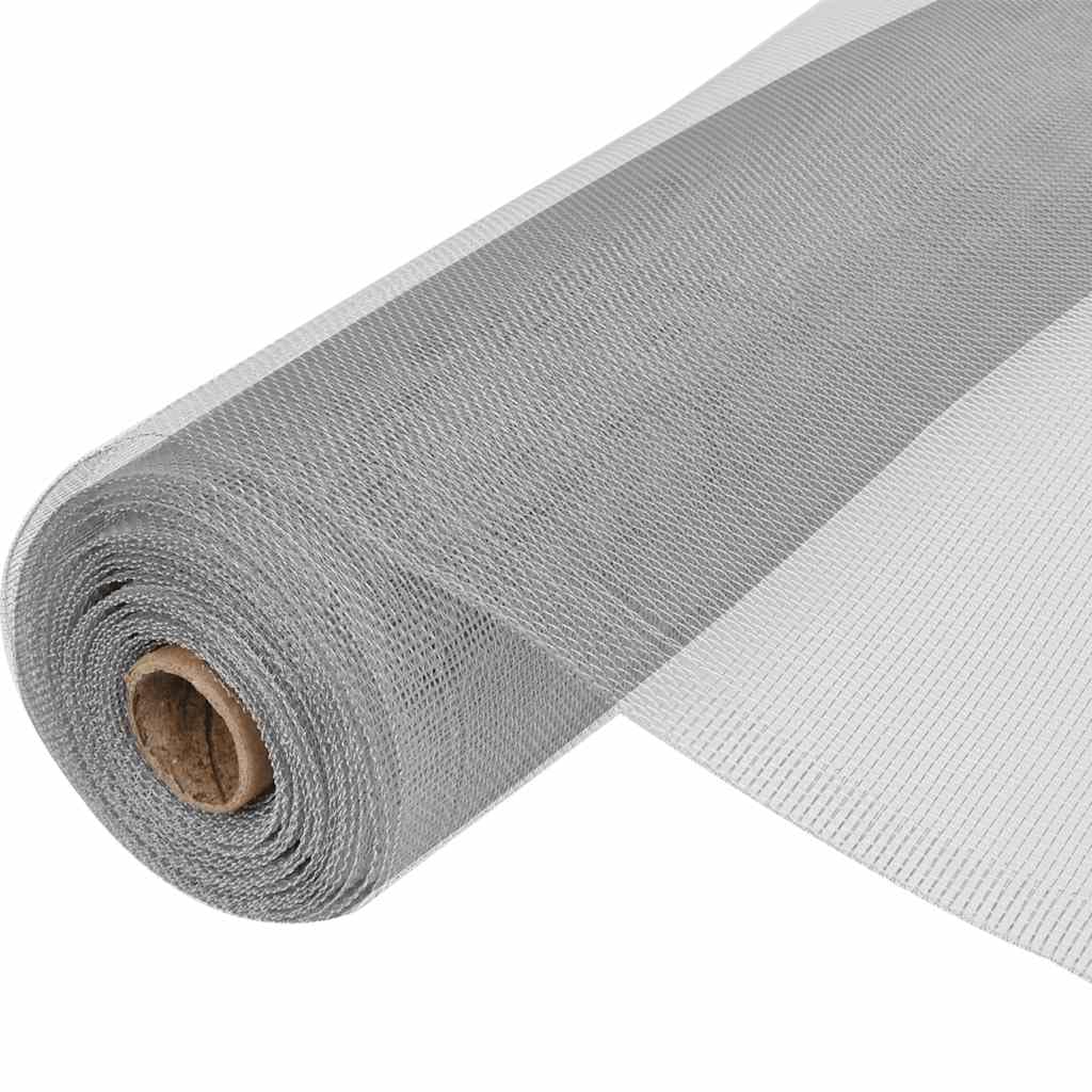 Aluminum Mesh Screen 39.4"x196.9" Silver L732