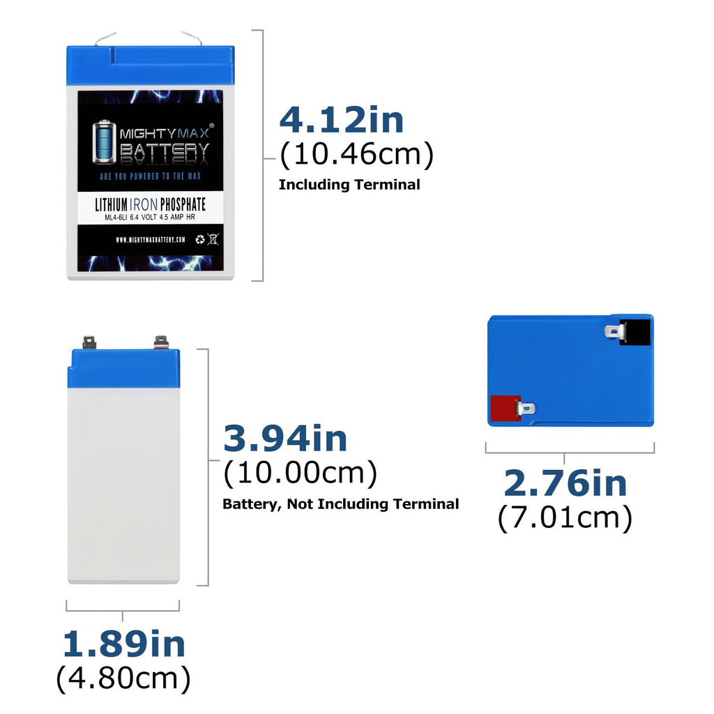 6V 4.5AH Lithium Replacement Battery M951