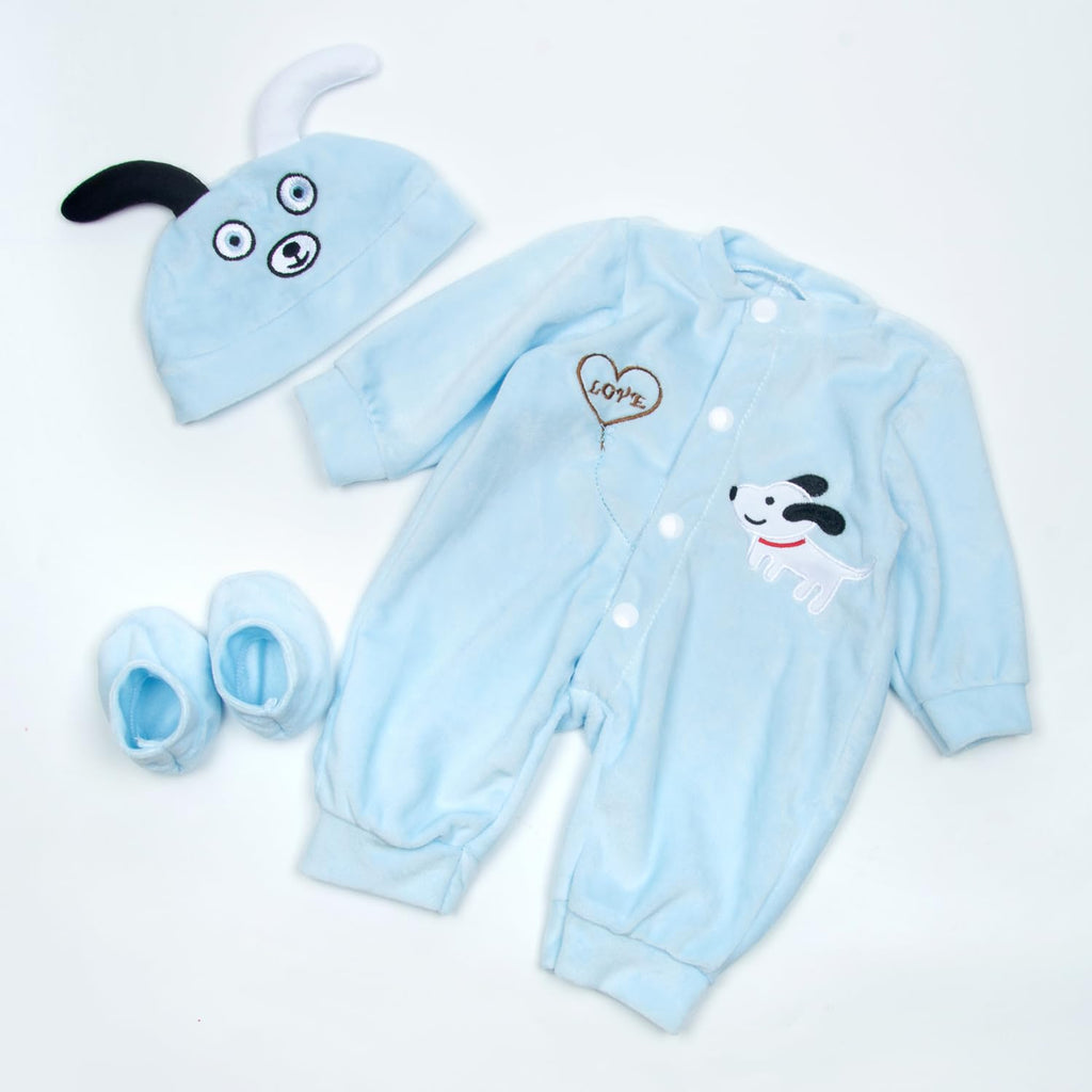 Blue Puppy 3-piece Doll Clothes X968