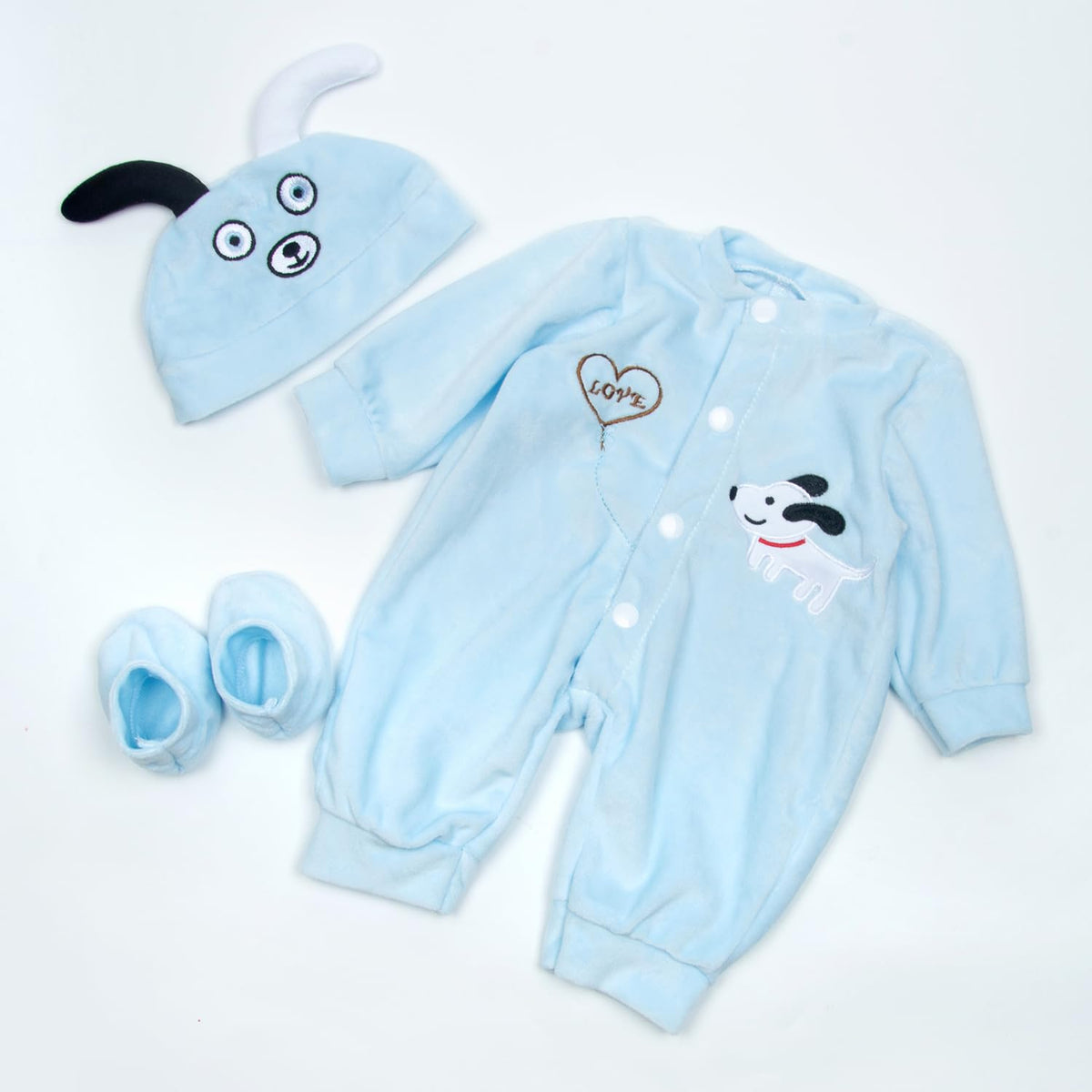 Blue Puppy 3-piece Doll Clothes X968