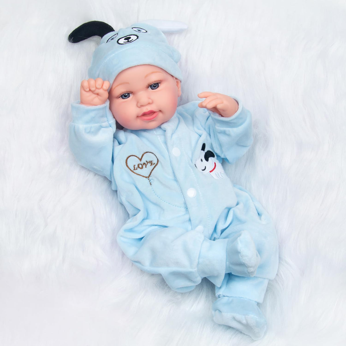 Blue Puppy 3-piece Doll Clothes X968