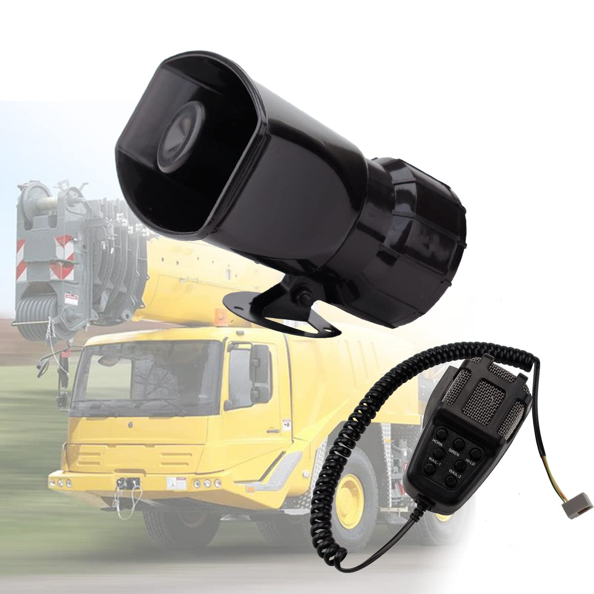 7 Tone Car Siren PA System Megaphone Speaker P841685
