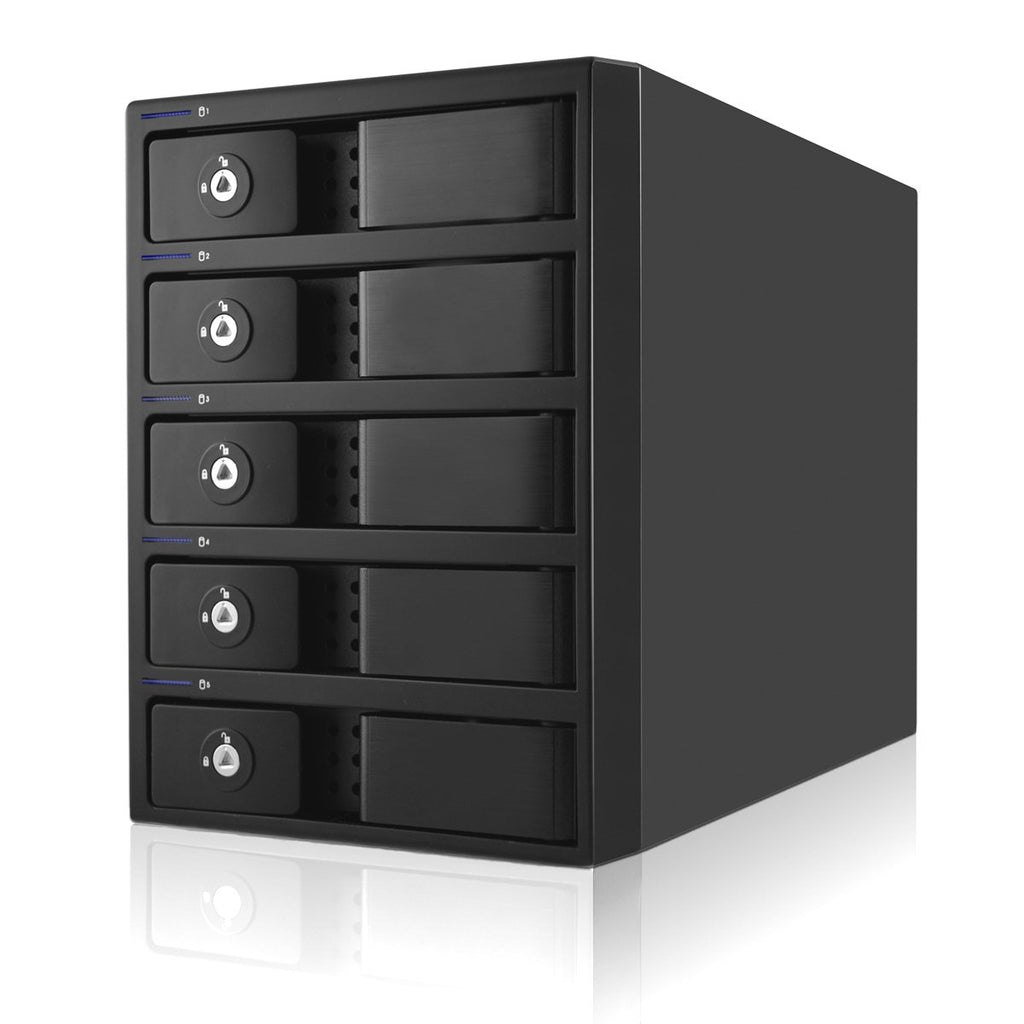 Black 5-Bay Raid Hard Drive Enclosure U66988