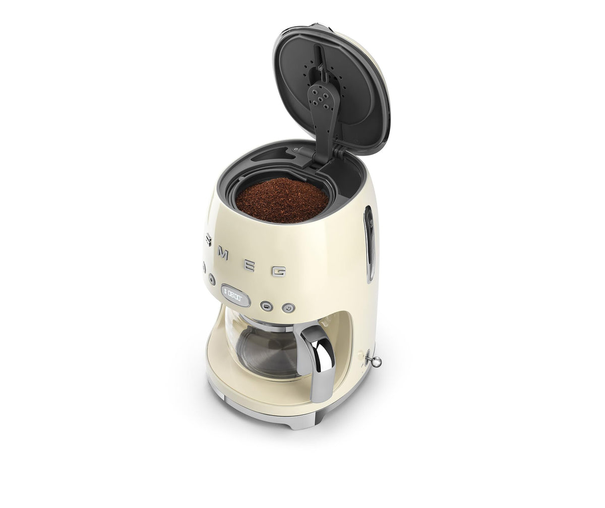 Cream Drip Coffee Machine with 10 Cup Glass Carafe H68664