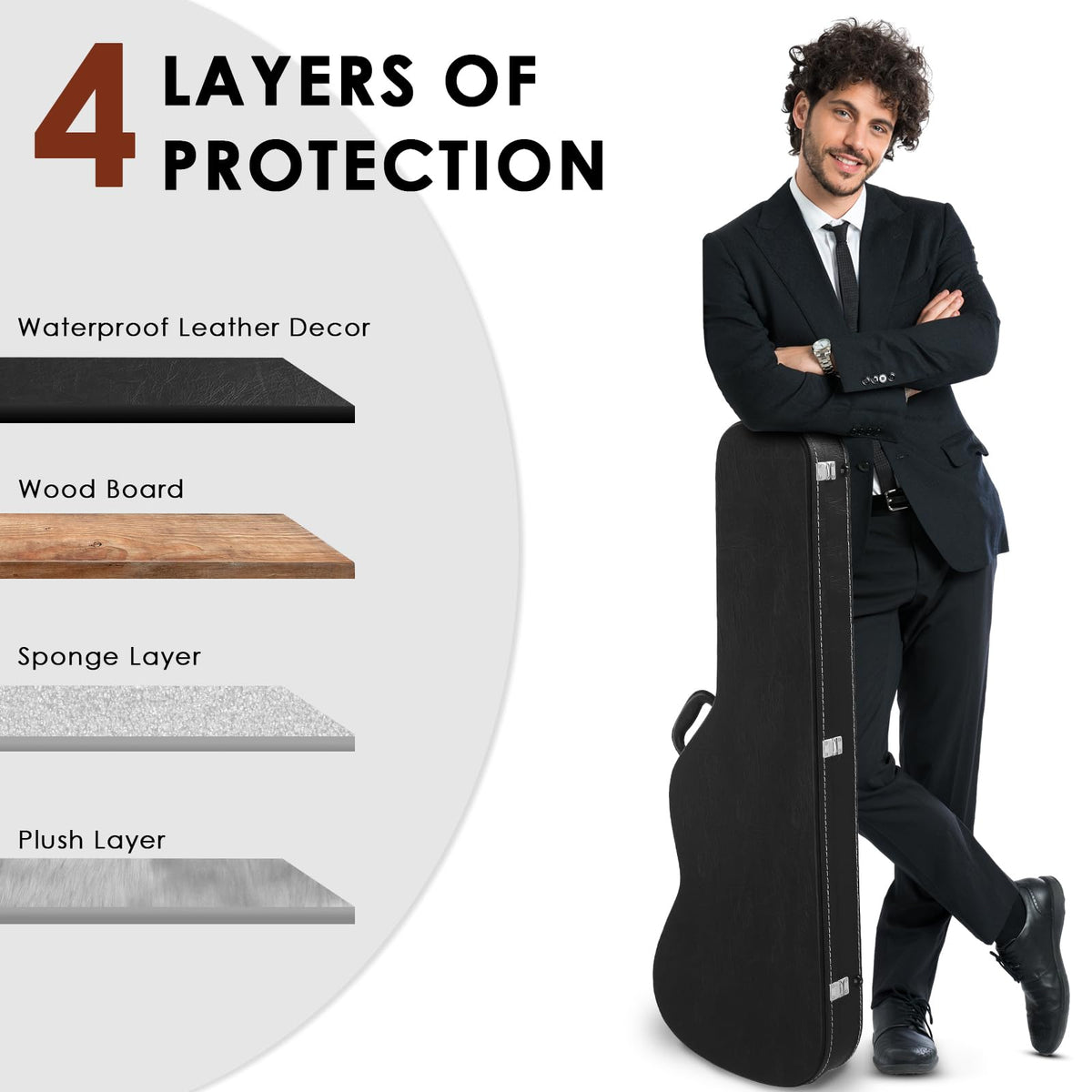 39-Inch Electric Guitar Hard Case U9299