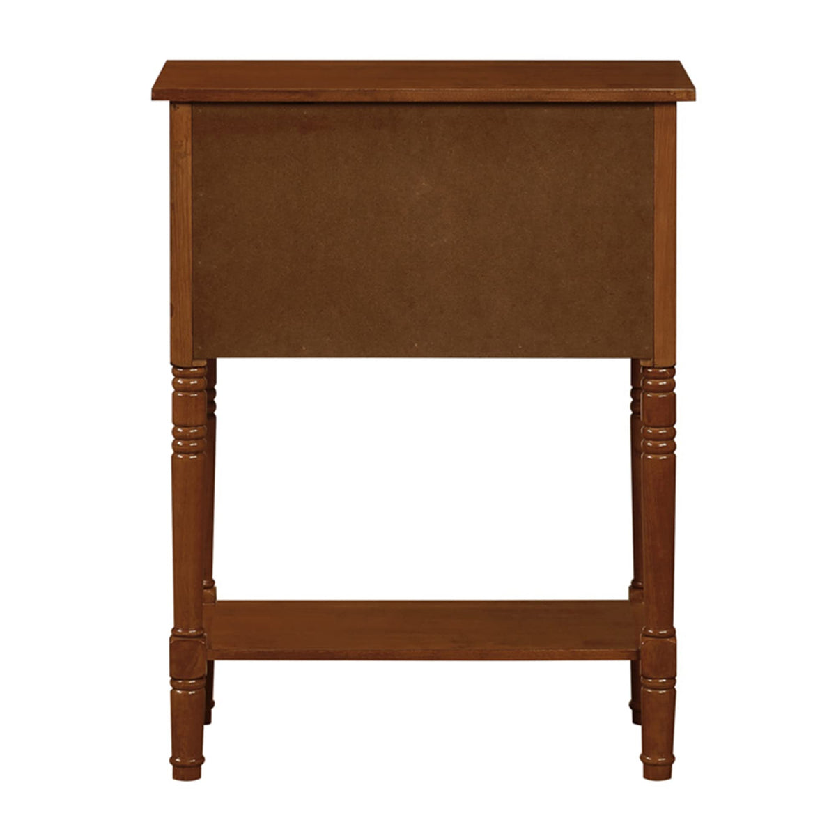 Cherry Hall Table with 3 Storage Drawers and Shelf U211