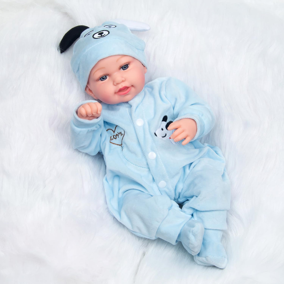 Blue Puppy 3-piece Doll Clothes X968