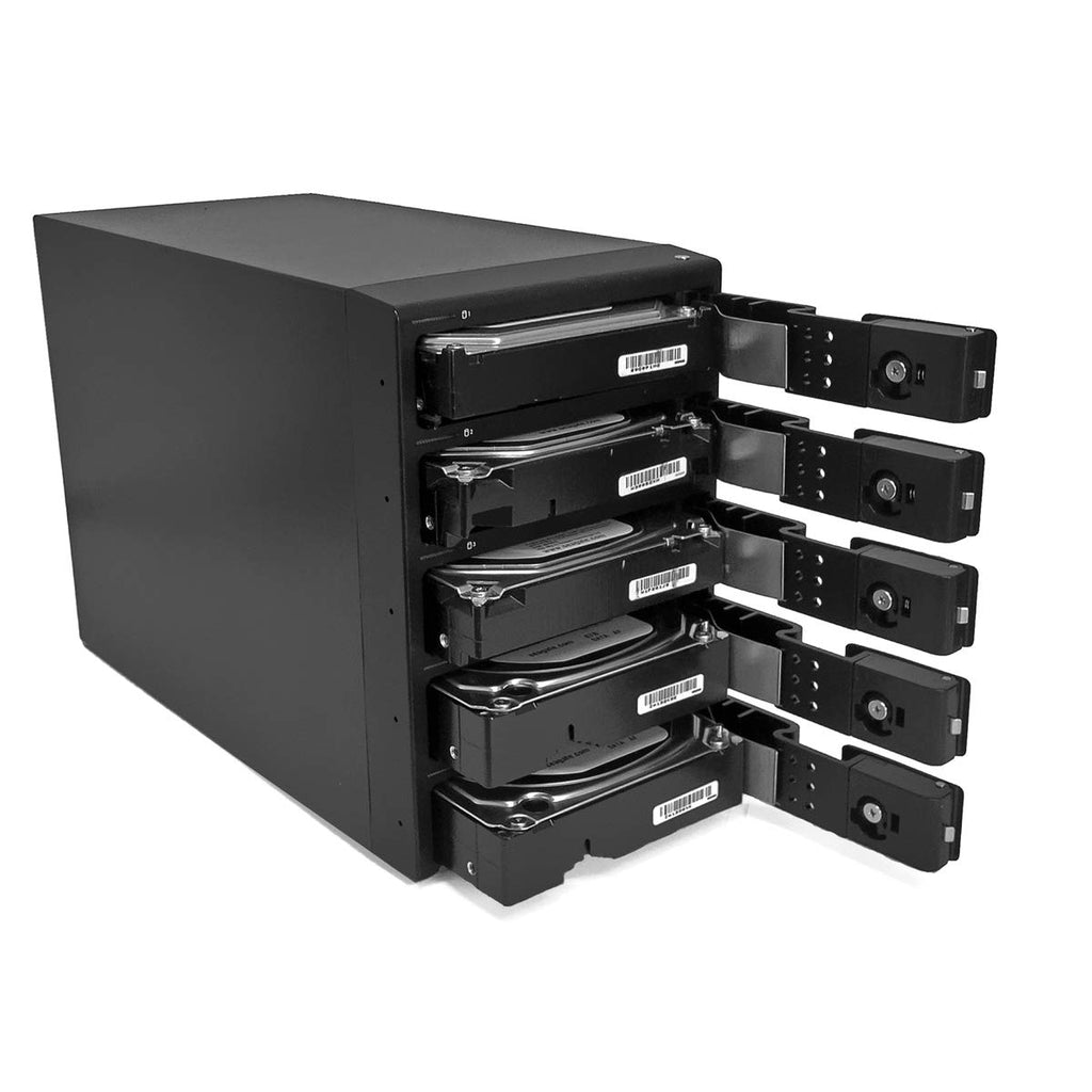 Black 5-Bay Raid Hard Drive Enclosure U66988