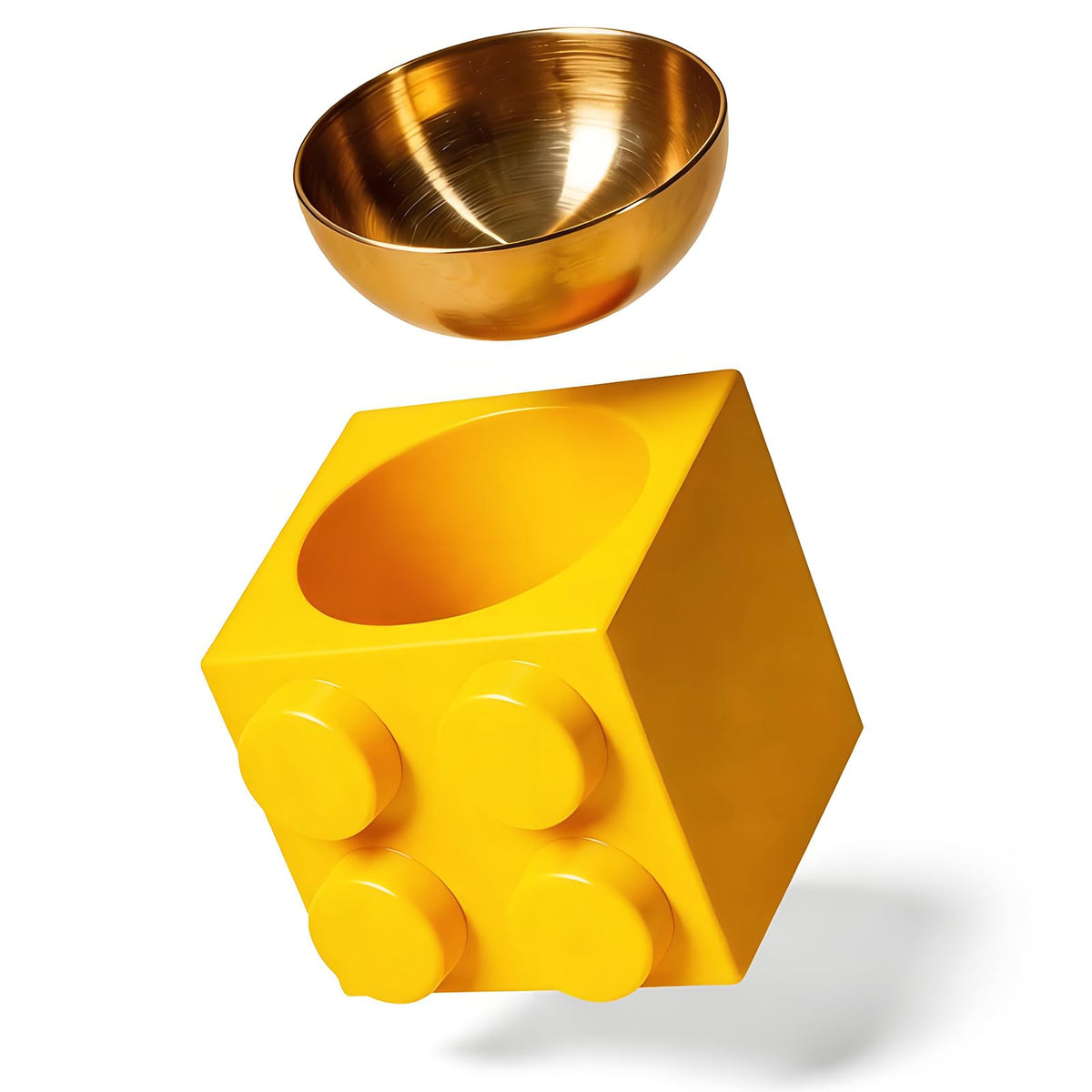 Elevated Cat Dog Bowl Set Stainless Steel Non-Slip Q712