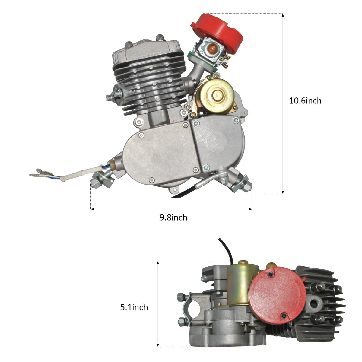 80cc 2-Stroke Air-Cooled Bicycle Engine Kit B9975