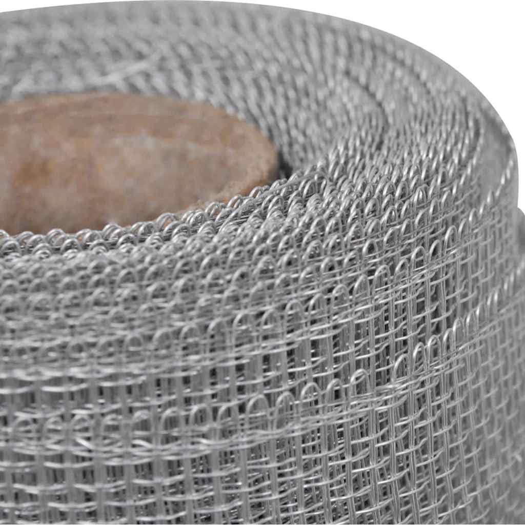 Aluminum Mesh Screen 39.4"x196.9" Silver L732