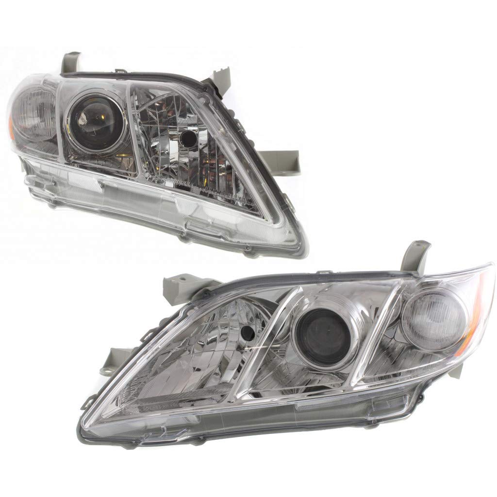 Toyota Camry 2007 2008 2009 Headlight Assembly Pair Driver and Passenger Side DOT Certified S8507