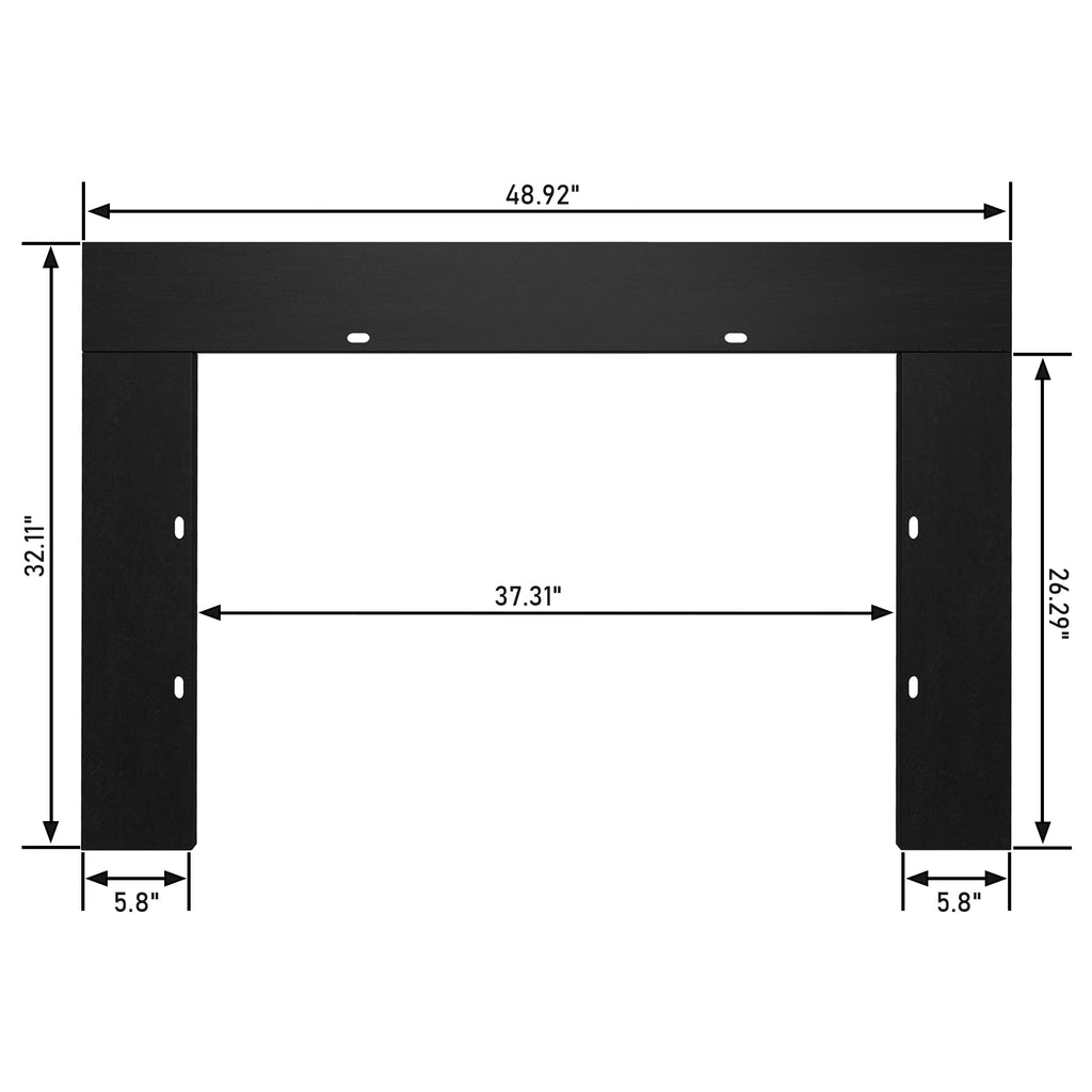 Black Electric Fireplace Trim E9836