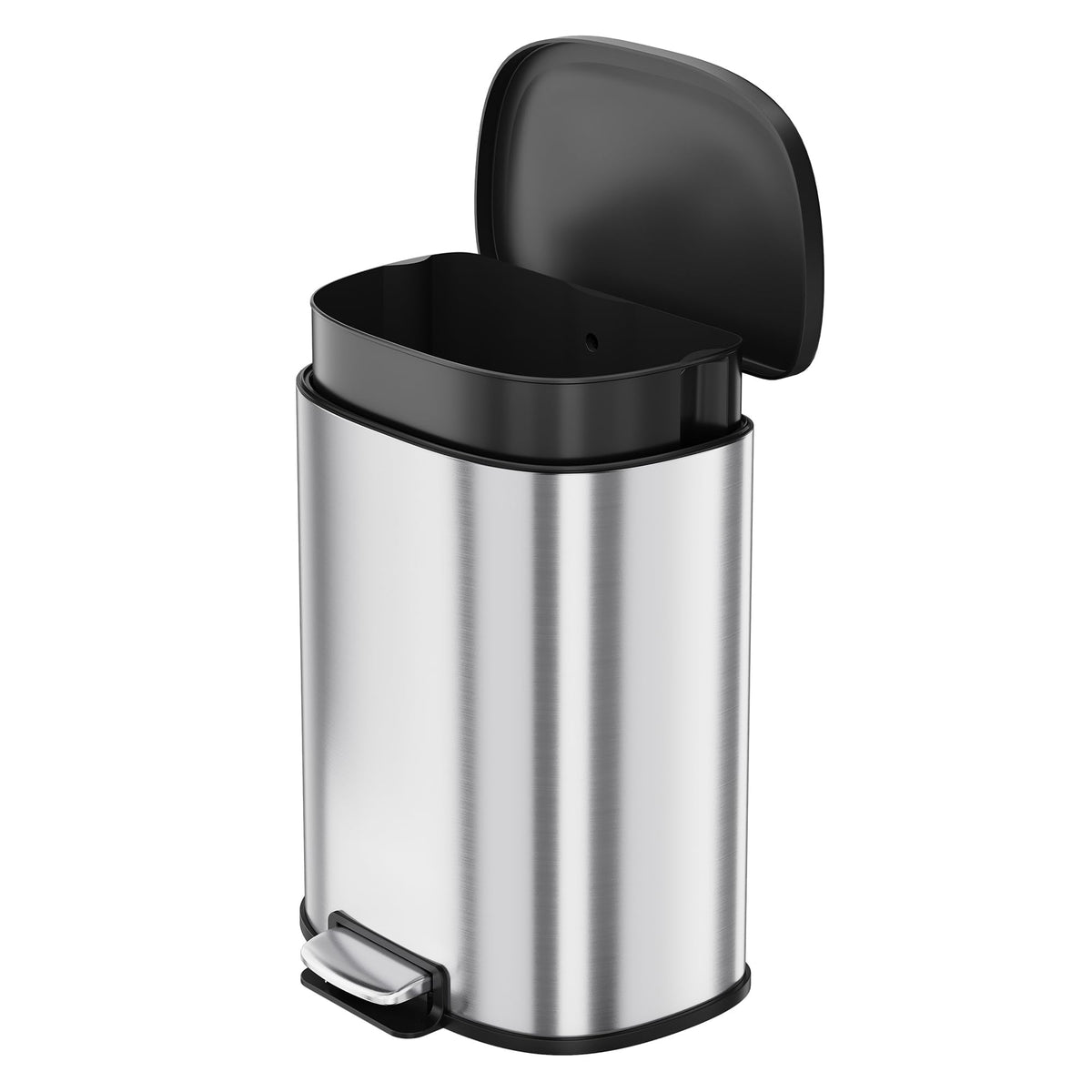 50L Stainless Steel Step-On Trash Can S1842