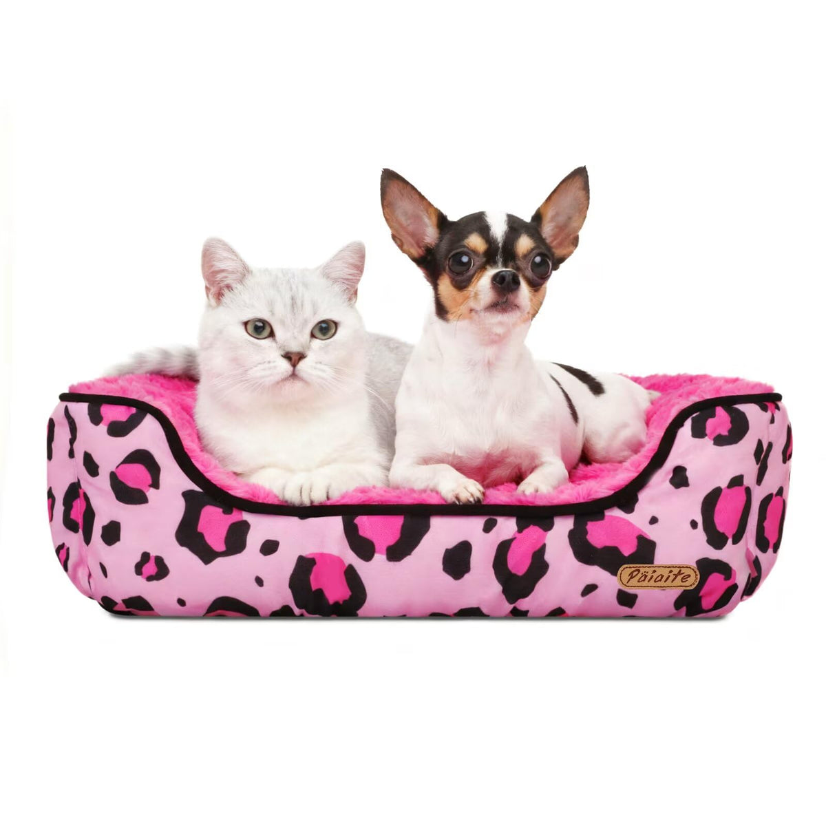 Washable Dog Bed Pink S Size G457