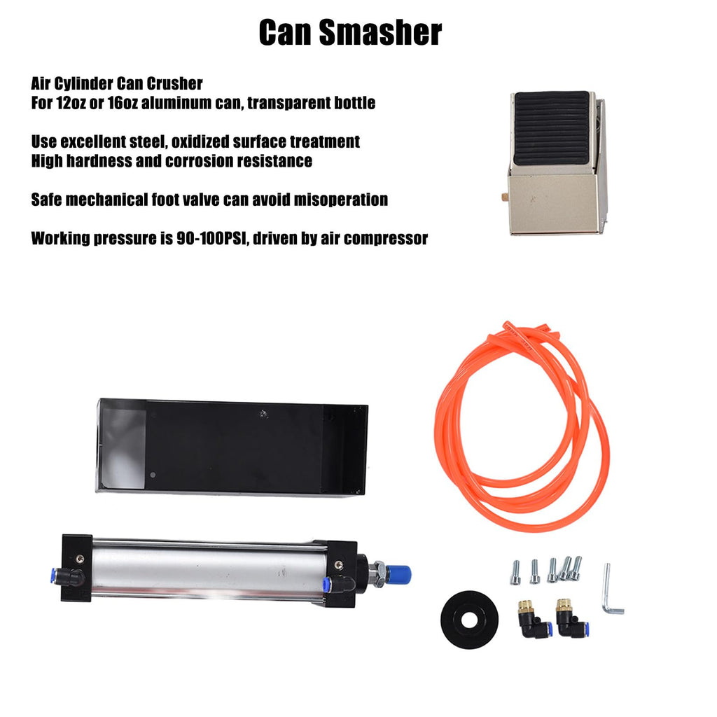 Pneumatic Can Crusher with Foot Valve O8156