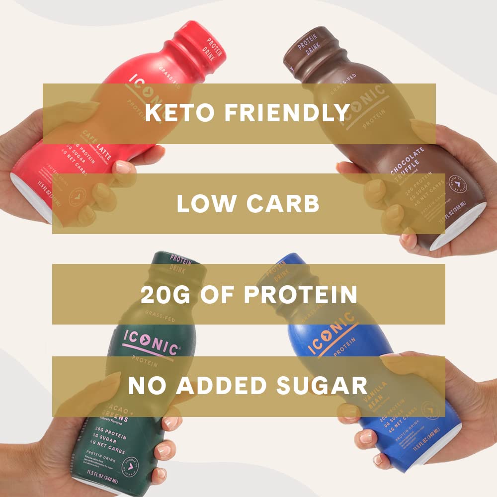 Chocolate Truffle Sugar Free Low Carb Protein Drinks 12 Pack B72383