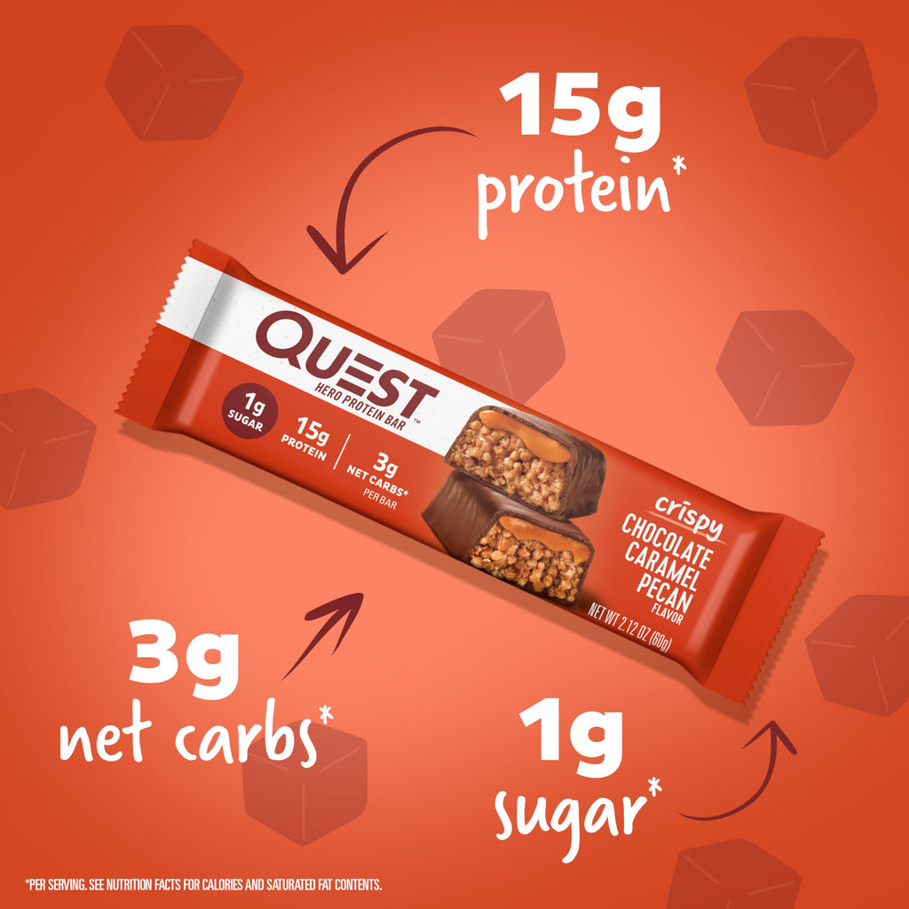 Salted Caramel Protein Shake 4 Count and Chocolate Caramel Pecan Protein Bar 12 Count L9823