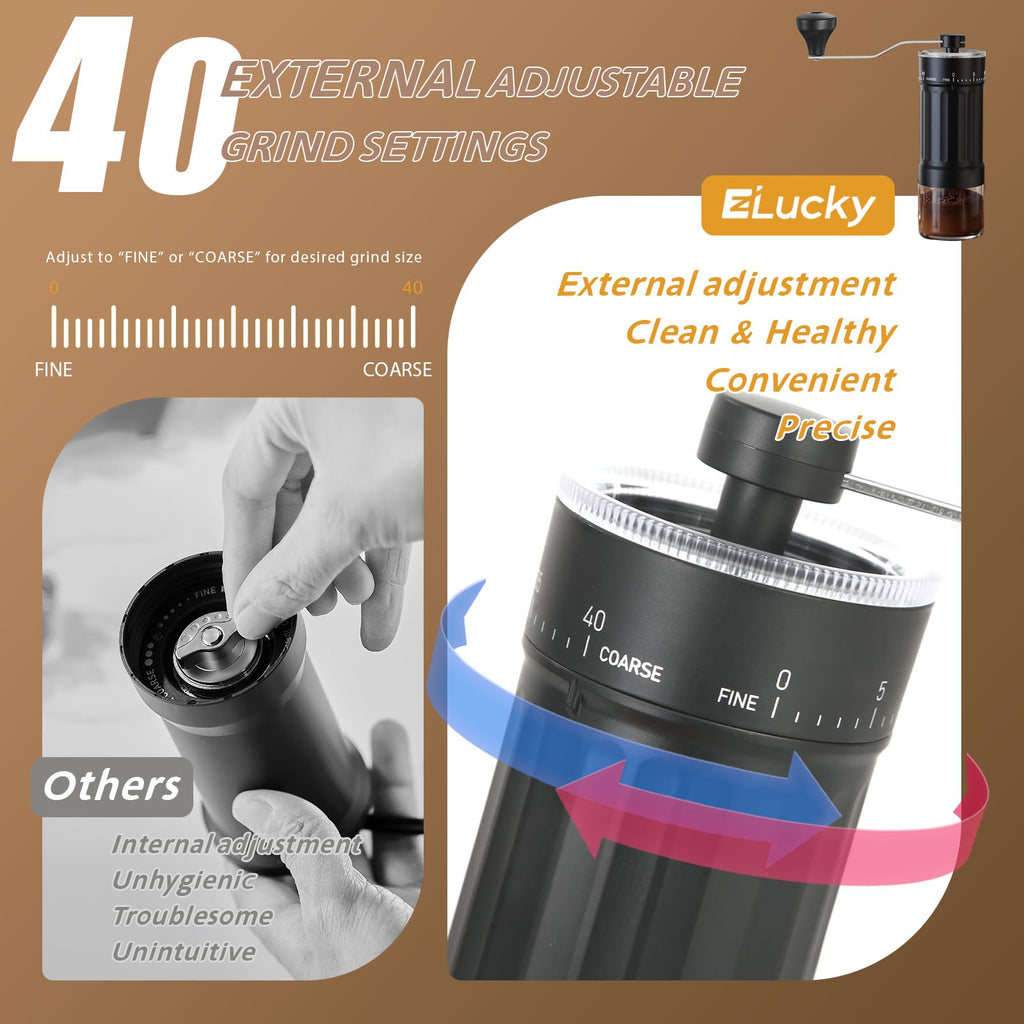 Manual Coffee Grinder with Ceramic Conical Burr X1130