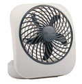 Portable Battery Powered Desk Fan 2-Speed Grey E450335