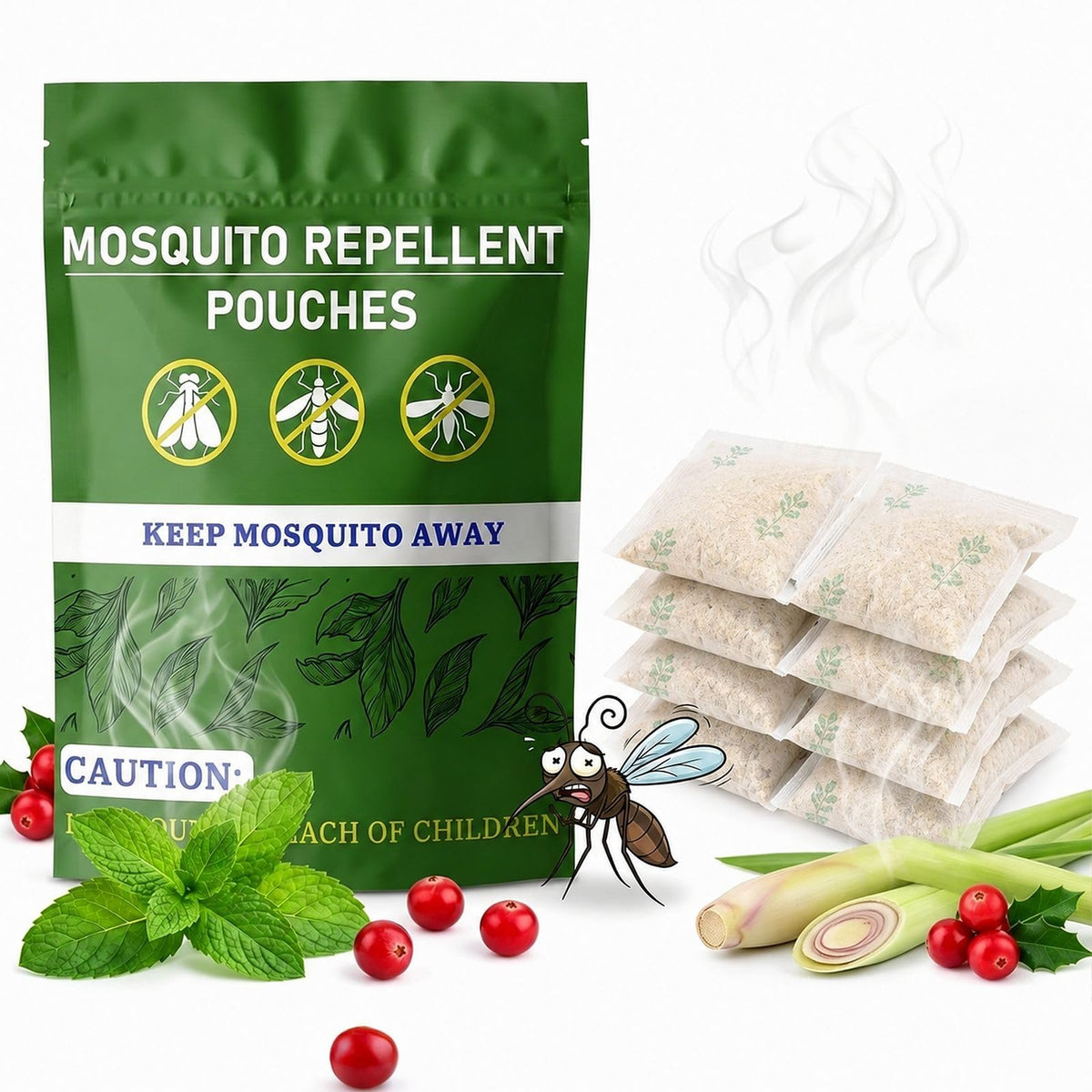 Mosquito Repellent Pouches 60 Days 8 Pack C114