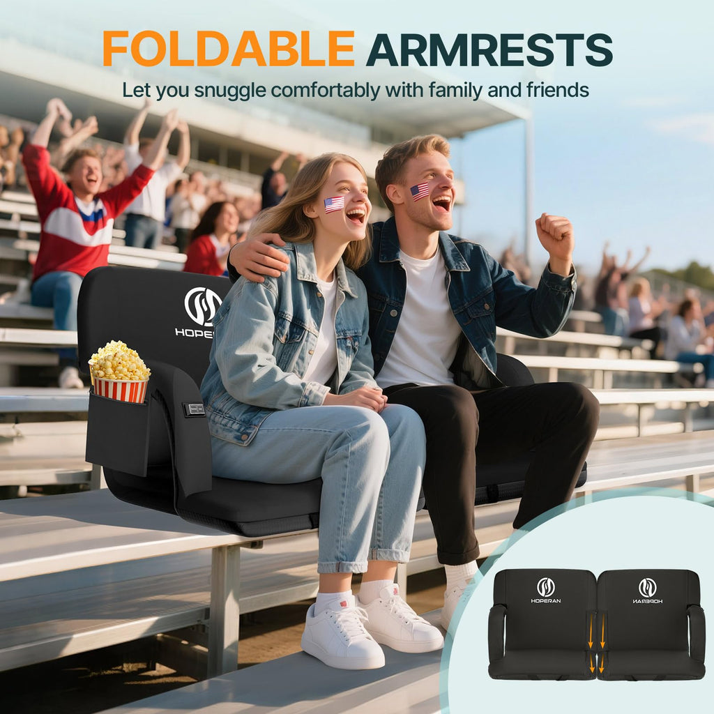 Heated Stadium Seats for Bleachers with Power Bank H76167