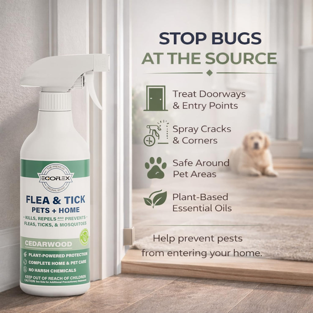 Plant-Based Flea Spray with Cedarwood Scent 16 Oz T191922