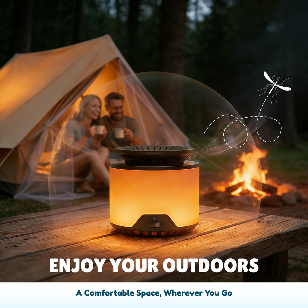 Rechargeable Mosquito Repeller 2 Pack with Citronella Geraniol Peppermint Refills Y3284