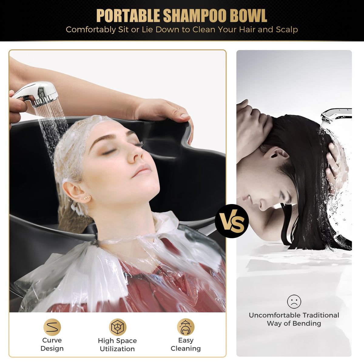 Portable Shampoo Bowl with Electric Water Pump H855