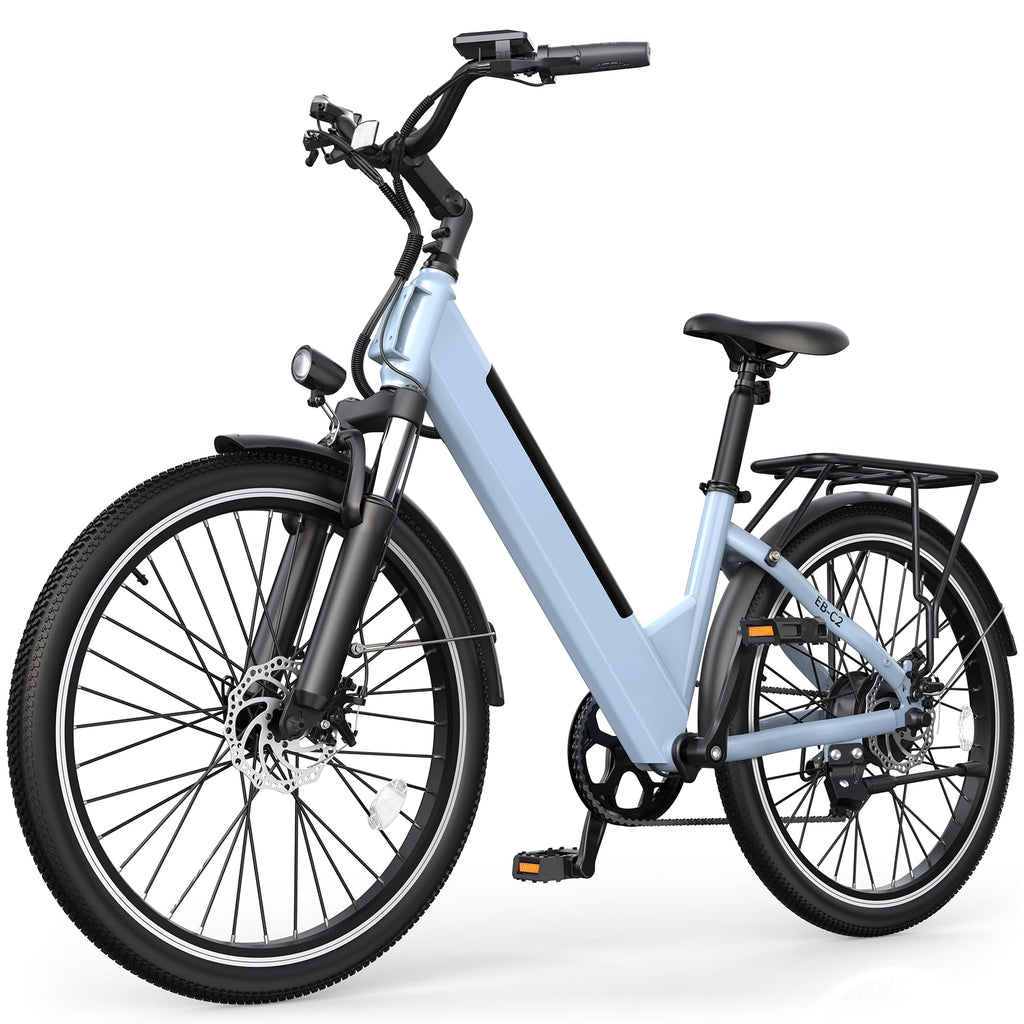26" Step-Thru Electric Bike with 1000W Peak Motor F25737