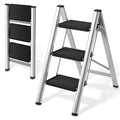 Folding Step Stool with Anti-Slip Pedals L6723