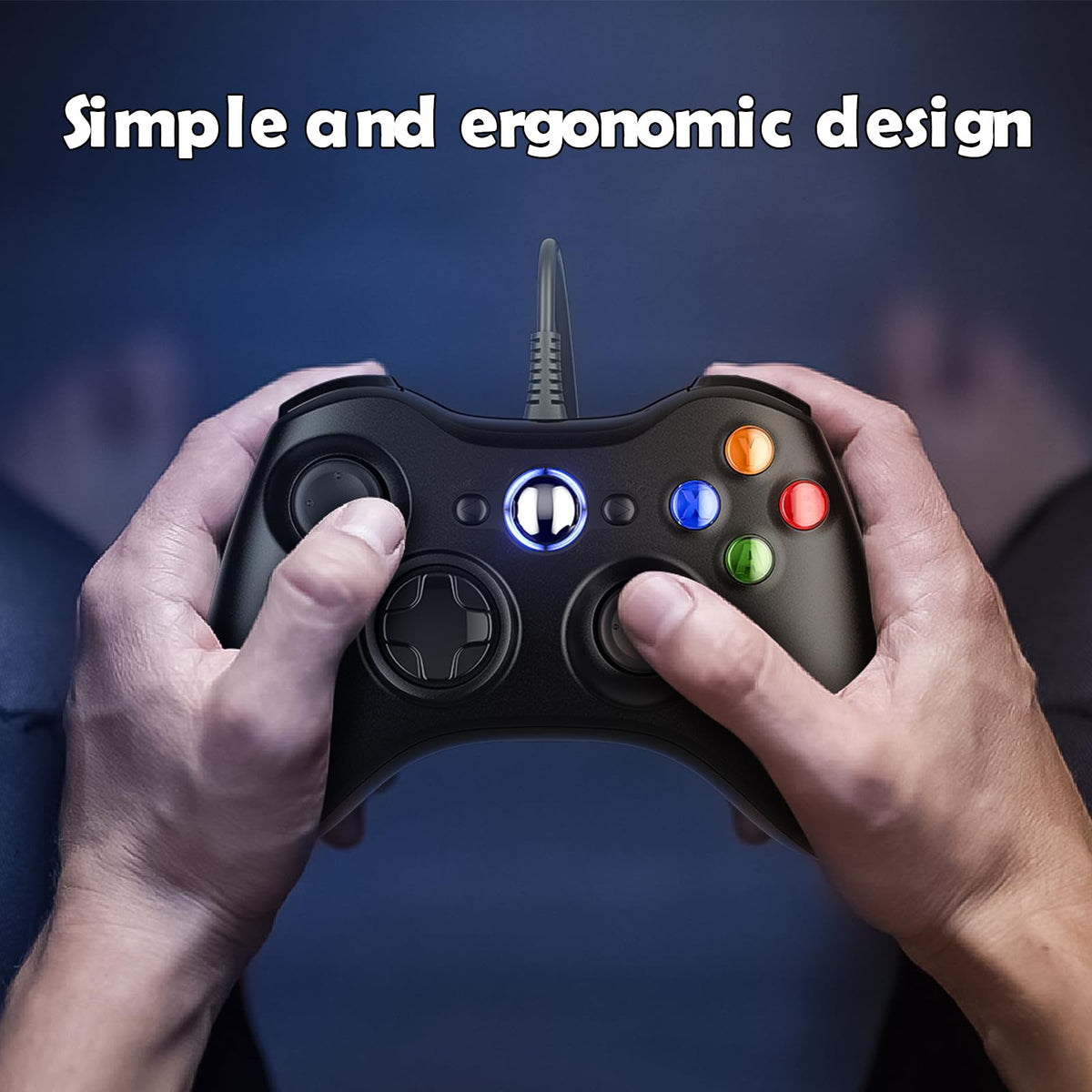 10ft Wired Controller with Upgraded Joystick, Double Shock, 2.5mm Audio Jack - 2 Pack V98007