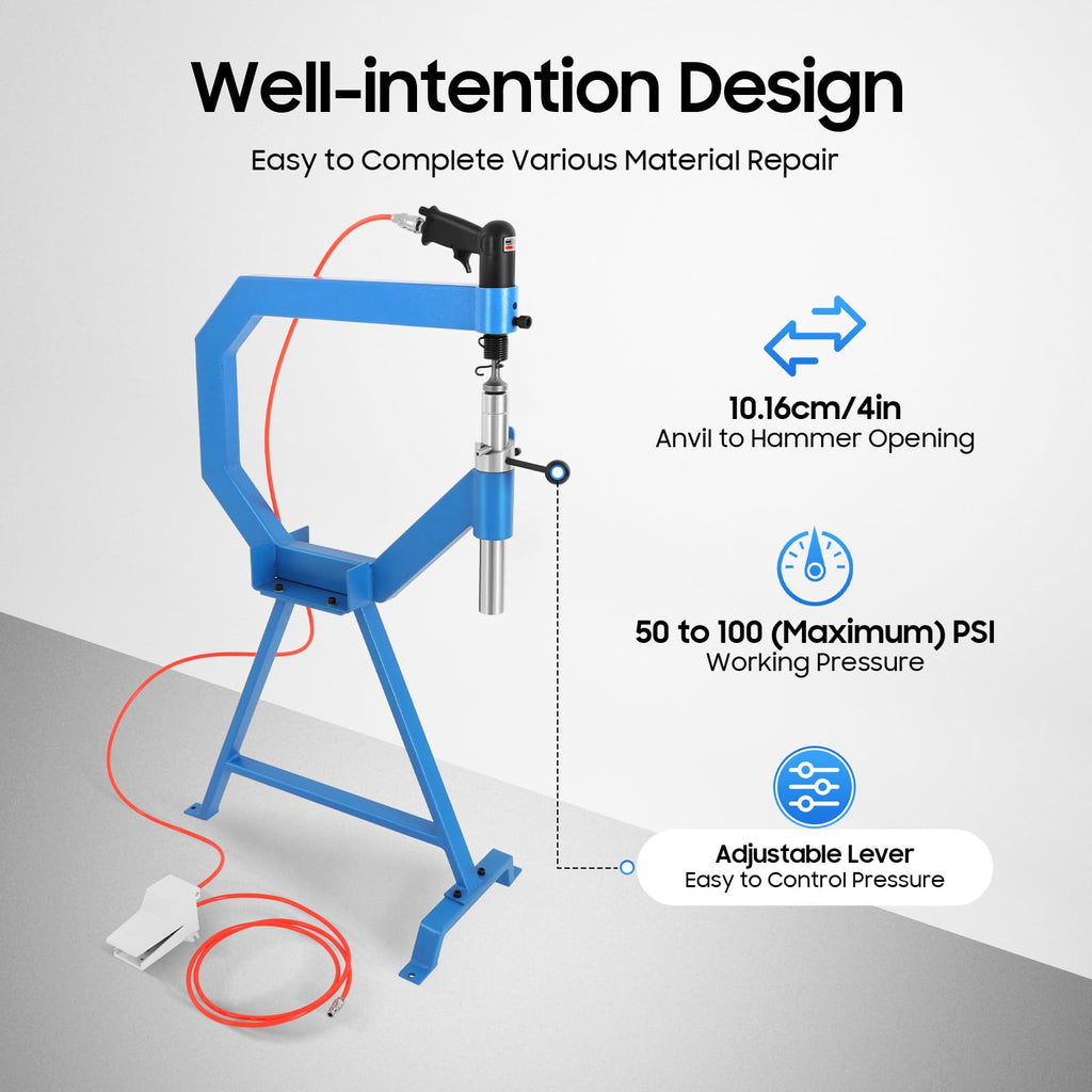 4'' Pneumatic Planishing Hammer with Anvil Kit V332791